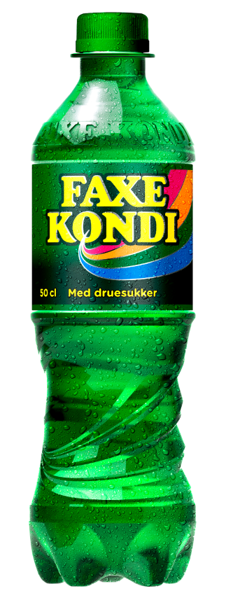 Flaska med Faxe kondi