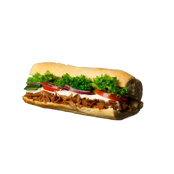 Okse kebab sandwich